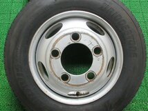 L935【送料無料 SALE品】205/70R17.5 115/113 超溝高 8.5分山 ブリヂストン 夏タイヤ DURAVIS 23年製 ホイールセット 6本 激安 キャンター_画像9