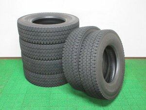 Y724【送料無料】225/80R17.5 123/122 超溝高 8.5~9分山 スタッドレス DECTES SP001 2023年製 6本 激安 中型 4トン トラック キャンター 等