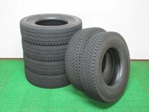 Y729【送料無料】225/80R17.5 123/122 超溝高 9分山 スタッドレス DECTES SP001 2023年製 6本 激安 中型 4トン トラック キャンター エルフ_画像1