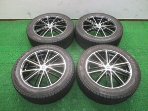 AC775【送料無料 在庫処分】215/55R17 超溝高 8.5分山 ブリヂストン スタッドレス VRX2 ♪ ホイールセット 4本 激安 エスティマ オデッセイ