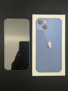 【1円】Apple アップル iPhone13 アイフォン13 ブルー Blue 128GB スマートフォン 本体 SIMフリー