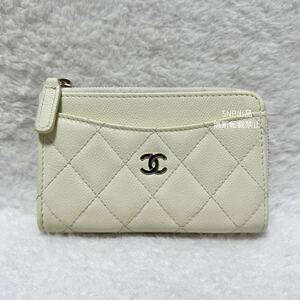 シャネル CHANEL 美品 23年 クラシック ジップ コイン ウォレット フラグメントケース ミニ財布 マトラッセ コンパクトウォレット AP3179