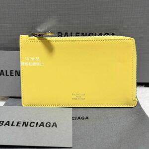 バレンシアガ BALENCIAGA 未使用 24年 24SS ENVELOPE エンベロープ カードホルダー＆コインケース ミニ財布 フラグメントケース 736734