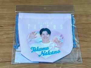 新品未使用・未開封 阪神タイガース　TORACO トラコ　丸型巾着　中野選手　2024年グッズ