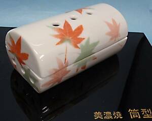 *24* Mino .*.. vessel tube type [ maple ] censer ceramics domestic production goods new goods unused [ trust. Yahoo auc! results 24 year ]*