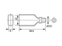 日立 Astemo Wスリーブ 1袋 100個入 電線被覆外径φ2.5mm 圧着ターミナル B-17 ネコポス送料無料_画像3