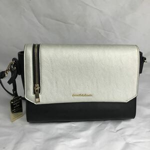 ◇ Samantha&chouette サマンサシュエット　ショルダーバッグ 斜めがけ ブラック×シルバー