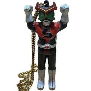 希少★当時物 ポピー 仮面ライダーストロンガー ソフビ ペンダント 昭和 レトロ 