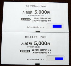 最新　西松屋 株主優待券 10,000円分