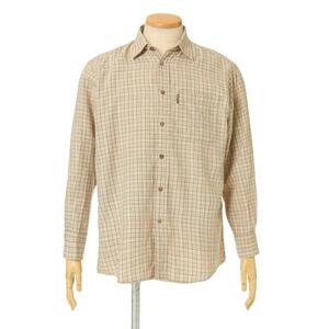 [ бесплатная доставка ]Burberrs' Burberry рубашка с длинным рукавом бежевый × проверка мужской размер M(NO.08091712)