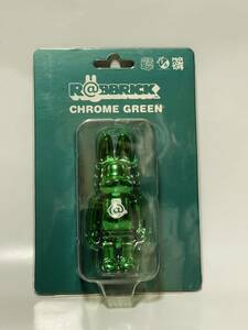 R@BBRICK 100% CHROME GREEN メッキ ラブブリック メディコムトイ フィギュア BE@RBRICK 未開封