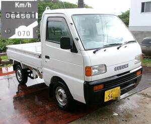 070■Suzuki　Carry　4WD　Ｈ1997　64582km　5MT　Vehicle inspectionR1994November　広島■