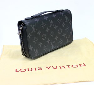 【LOUIS VUITTON】ルイヴィトン モノグラムエクリプス ラウンドファスナー 長財布 ジッピーXL M61698 クラッチバッグ トラベルケース 