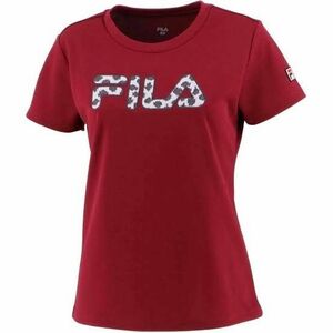 FILA フィラ テニスウェア アップリケTシャツ Mサイズ 美品 赤紫