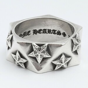 25号 CHROME HEARTS ペンタゴン5ポイントスターリング シルバー クロムハーツ PENTAGON 5POINT STAR RING 指輪