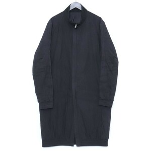 DEVOA ナイロンコート シュリンクコットンナイロン サイズ3 ブラック CTM-CNSY デヴォア Nylon coat Shrink cotton/nylon