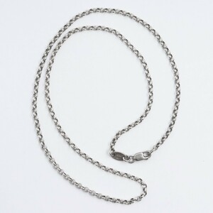 CHROME HEARTS ネックレス ロールチェーン 16インチ シルバー クロムハーツ ROLL NECKCHAIN