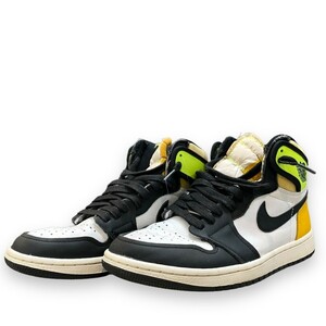 25cm NIKE AIR JORDAN 1 RETRO OG HIGH VOLT GOLD スニーカー イエロー 555088-118 ナイキ エアジョーダン1 ハイOG ボルトゴールド