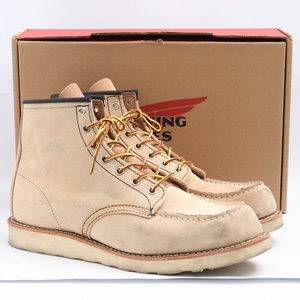 28.0cm RED WING IRISH SETTER 6' MOC-TOE ベージュ 8173 レッドウィング アイリッシュセッター モックトゥ スエード ブーツ