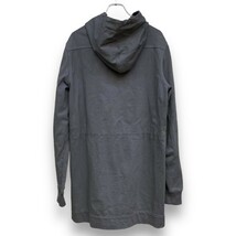 RICK OWENS 18SS DRAWSTRING HOODIE ドローストリングジップアップロングパーカー Lサイズ グレー系 RU18S5288-BA リックオウエンス_画像2