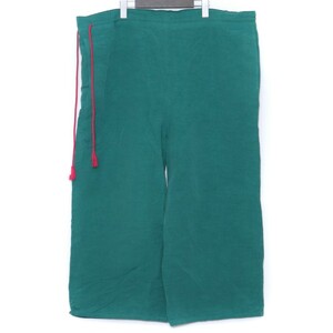 VUY chord short pants サイズ2 グリーン vuy-s23-p03 ヴウワイ コードショートパンツ ハーフ クロップド ワイド