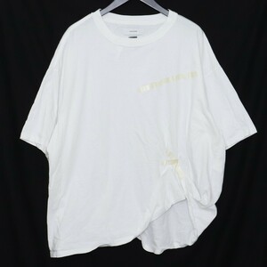 FACETASM SELLOTAPE BIG TEE サイズ5 ホワイト YA-TEE-U11 ファセッタズム セロテープデザイン 半袖カットソー Tシャツ