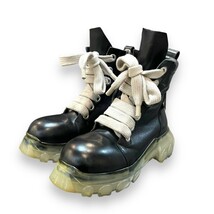 RICK OWENS Jumbo Lace Bozo Tractor Boots ブーツ 43 ブラック 01B1887 リックオウエンス ジャンボ シューレース_画像1