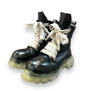 RICK OWENS Jumbo Lace Bozo Tractor Boots ブーツ 43 ブラック 01B1887 リックオウエンス ジャンボ シューレース