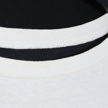 KAPITAL 天竺 2tone ボーンプリント Tシャツ F フリーサイズ ブラック ホワイト EX-1112 キャピタル 半袖カットソー_画像4
