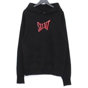 SAINT MICHAEL SAINT LOGO HOODIE Mサイズ ブラック SM-S21-0000-020 セントマイケル セントロゴスウェットパーカー フーディー