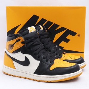 26.5cm NIKE Air Jordan 1 Retro High OG Taxi 555088-711 ナイキ エアジョーダンワン レトロ ハイ タクシー スニーカー