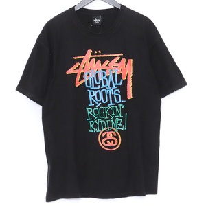 STUSSY ワールドツアーTEE Lサイズ ブラック ステューシー 半袖Tシャツ