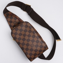 LOUIS VUITTON ダミエ ジェロニモス ボディバッグ エベヌ ブラウン N51994 シリアルCA1014 ルイヴィトン ウエストバッグ ショルダー_画像1