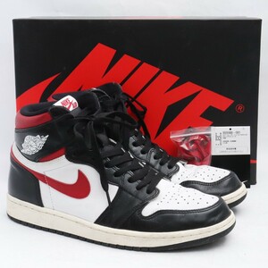 28cm NIKE Air Jordan 1 Retro High Black/White/Sail/Gym Red 555088-061 ナイキ エアジョーダンワン レトロ ハイ スニーカー