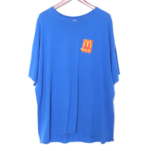 CACTUS JACK × MCDONALD'S プリントTシャツ XXLサイズ ブルー カクタスジャック マクドナルド 半袖カットソー