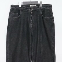 COOTIE ワイドデニムパンツ XLサイズ ブラック クーティ wide denim pants_画像3