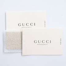 GUCCI ロゴレザーリュックサック ポーチ付き アイボリー 516639 グッチ バッグ バックパック プリント ドローストリング_画像5