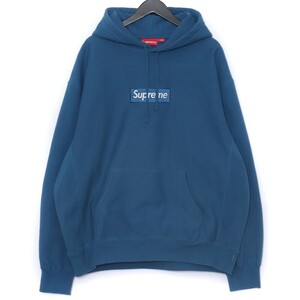 SUPREME Box Logo Hooded Sweatshirt XLサイズ ブルー シュプリーム ボックスロゴフーデッドスウェットシャツ パーカー