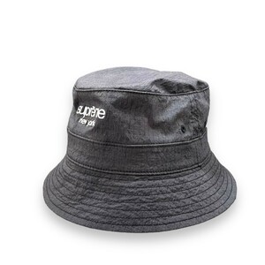 SUPREME Cordura Ripstop Crusher Hat ML ブラック シュプリーム コーデュラリップストップクラッシャーハット バケット 23ss キャップ