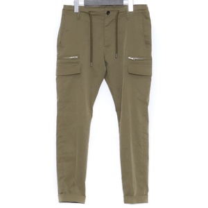 AKM POLYESTER CARGO PANTS Sサイズ カーキ P123-PET032 エイケイエム ポリエステルカーゴパンツ