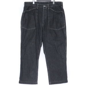 TENDERLOIN DENIM TROUSERS Lサイズ ブラック テンダーロイン ワイドデニムパンツ トラウザー pnt 21aw