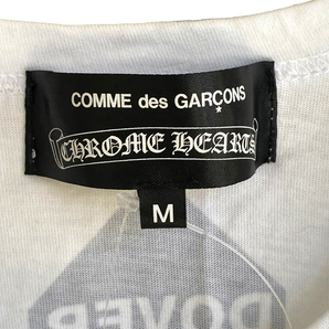 CHROME HEARTS × COMME DES GARCONS × DSM コラボホースシュープリントTシャツ M ホワイト クロムハーツ コムデギャルソン 半袖の画像5