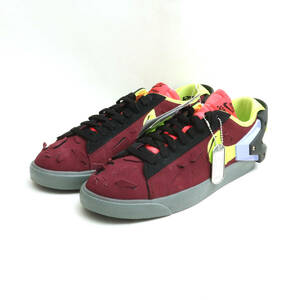 未使用 28.5cm NIKE × ACRONYM Blazer Low Night Maroon DN2067-600 ナイキ アクロニウム ブレーザー ロー ナイトマルーン スニーカー