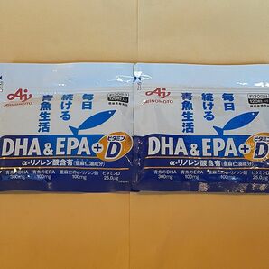 味の素DHA& EPA+ ビタミンD　30日分×2袋