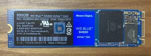 【新品同様品】Western Digital ウェスタンデジタル WD BLUE SN500 シリーズ WDS500G1B0C（M.2 PCI-Expressタイプ SSD 500GB）