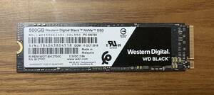 【状態◎】Western Digital ウェスタンデジタル WD Black WDS500G2X0C（M.2 PCI-Expressタイプ SSD 500GB）