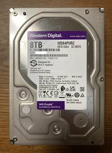 【ラスト1点限り！】Western Digital ウェスタンデジタル WD Purple シリーズ WD84PURZ 3.5インチ HDD 8TB（ビデオ監視・録画向けHDD）