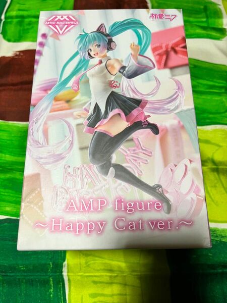 新品未開封　初音ミク　AMP フィギュア　happy cat