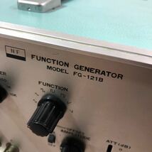FUNCTION GENERATOR ファンクション ジェネレータ MODEL FG-121B NF回路設計ブロック 通電OK 現状品_画像10