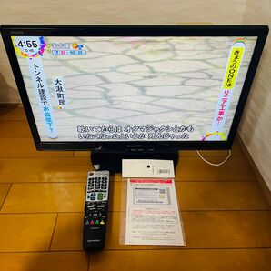 【良品】シャープ 24V型 液晶 テレビ AQUOS LC-24K20-B ハイビジョン 2014年モデル